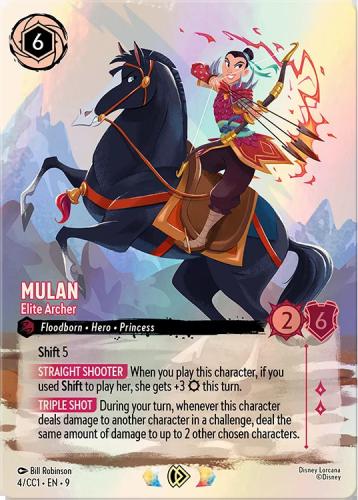 《英語版》《FOIL》Mulan - EliteArcher[P][ルビー][4/CC1 EN-9](プロモ)