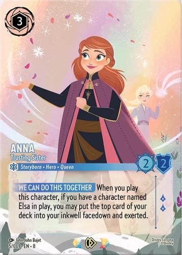 《英語版》《FOIL》Anna - TrustingSister[P][サファイア][5/CC1 EN-8](プロモ)