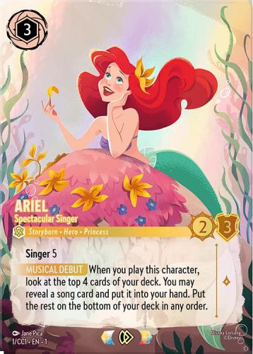 《英語版》《FOIL》Ariel - SpectacularSinger[P][アンバー][1/CC1 EN-1](プロモ